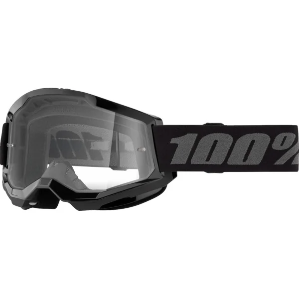 Máscara 100% Infantil Strata 2 Negro Lente Transparente |26013502|