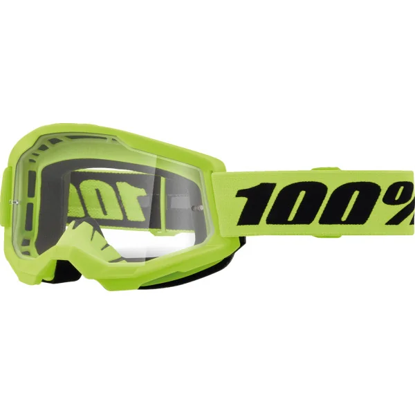 Máscara 100% Infantil Strata 2 Amarillo Fluor Transparente |26013505|