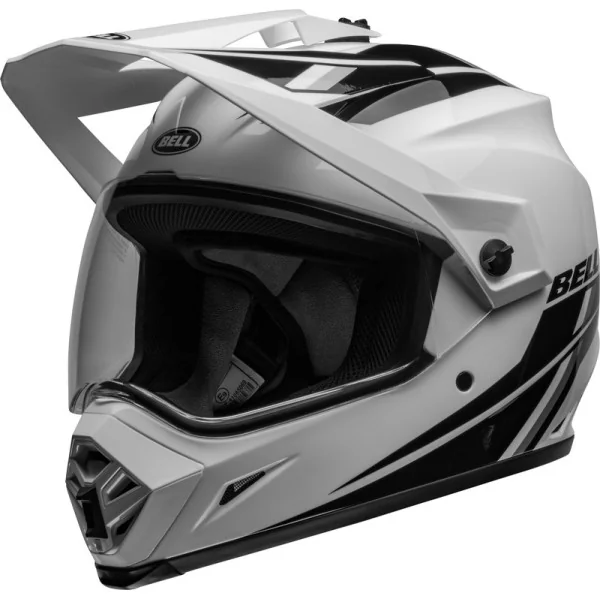 Casco Bell Mx-9 Adventure Mips Alpine Blanco Brillo Negro |800797002|