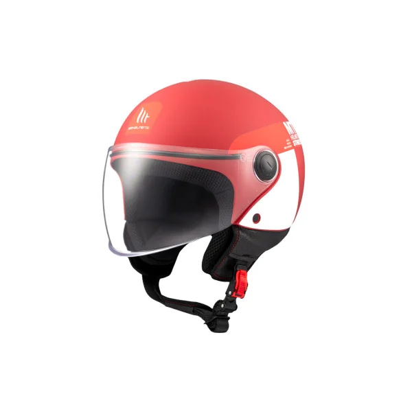 Casco Mt Street S Inboard C5 Rojo Blanco Mate |1338A1125310|