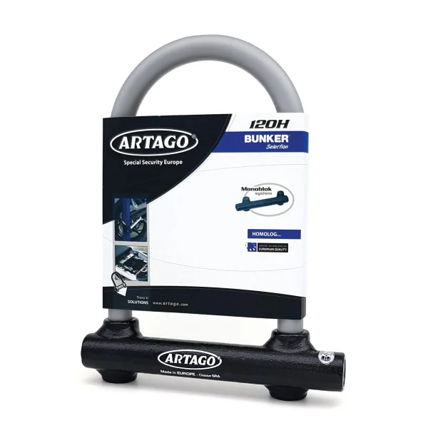 Candado Moto Antirrobo U Artago 120H Honda ø16 - 220x120 |120H220-I|