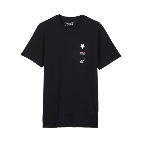 Camiseta Fox Premium Fox x Honda II Negro |32059-001|