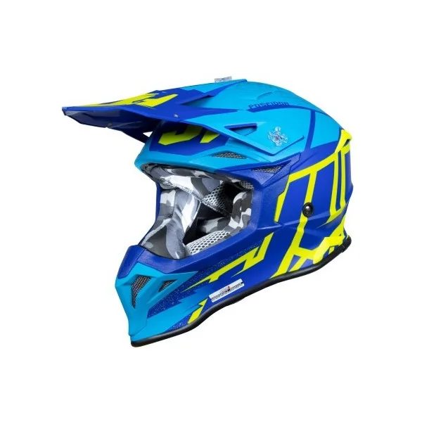 Casco Just1 J-39 Poseidon Azul Amarillo Fluor |6060040112006|