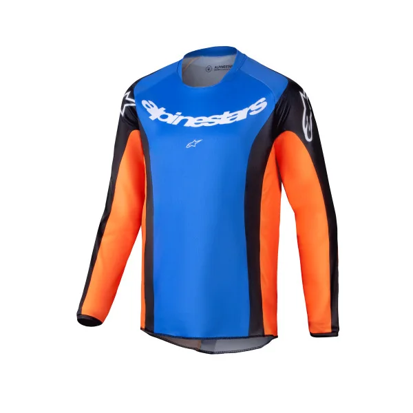 Camiseta Alpinestars Infantil Racer Melt Naranja Azul |3770125-469|