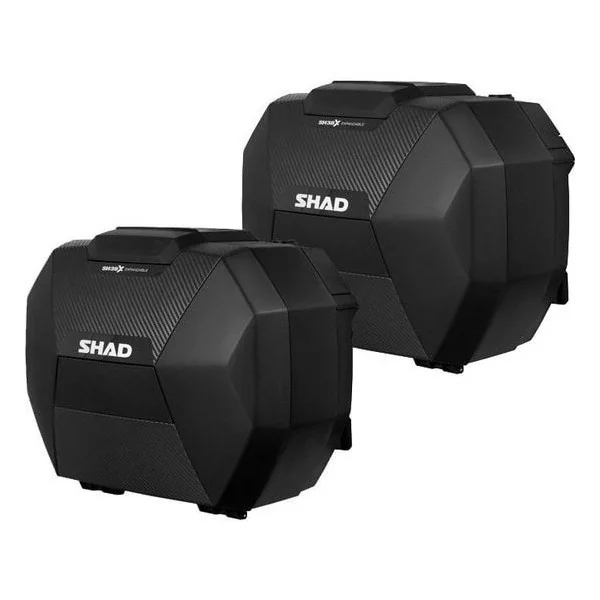 Maletas Laterales Expandibles Shad Sh38X Carbono |D0B38106|