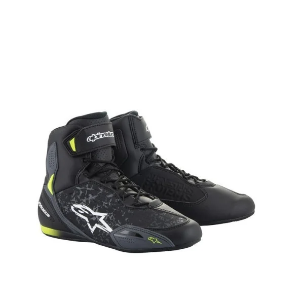 Zapatillas Alpinestars Faster-3 Negro Amarillo Fluor |2510219-155|