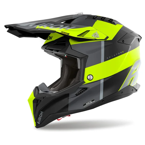 Casco Airoh Aviator 3 Monarch Amarillo Mate |AV3M31|