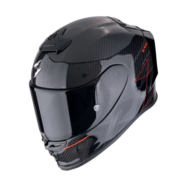 Casco Scorpion Exo-R1 Evo Carbon Air Cynergy Negro Rojo |110-491-24|