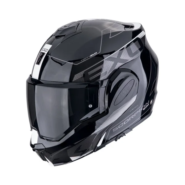 Casco Scorpion Exo-Tech Evo Traveller Negro Blanco |118-478-55|