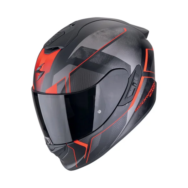 Casco Scorpion Exo-1400 Evo II Air Intensio Negro Mate Rojo |140-486-24|