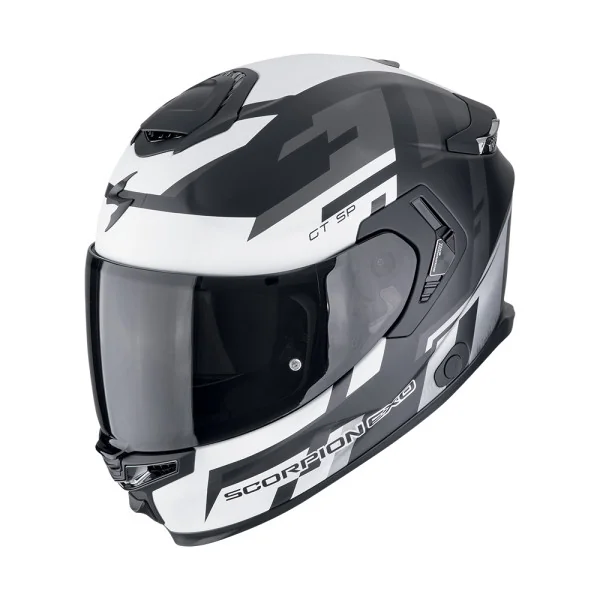 Casco Scorpion Exo-Gt Sp Air Tornado Negro Mate Plata |150-507-159|