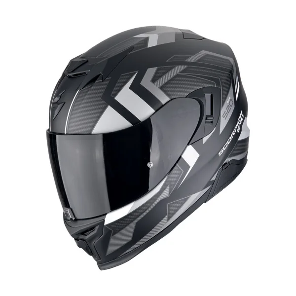 Casco Scorpion Exo-520 Evo Air Sensus Negro Mate Plata |172-500-159|