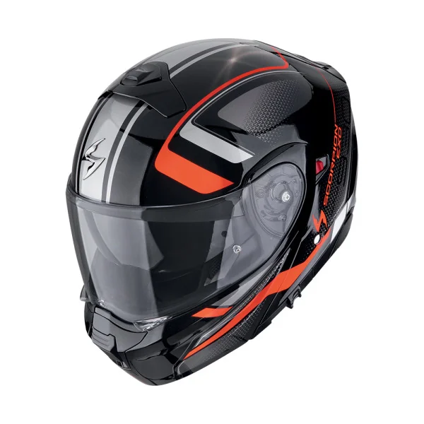 Casco Scorpion Exo-930 Evo Ardens Negro Metalico Rojo |194-501-244|