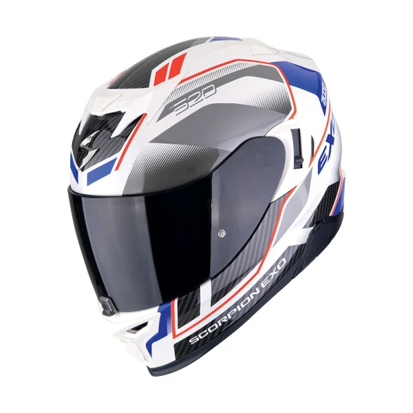 Casco Scorpion Exo-520 Evo Air Lena Blanco Perla Azul |172-499-126|