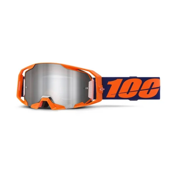 Máscara 100% Armatic Naranja Neon Plata Espejo Flash |5006000003|