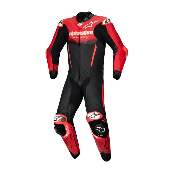 Mono Alpinestars Gp-R7 1Pc Leather Negro Rojo |3150125-1405|
