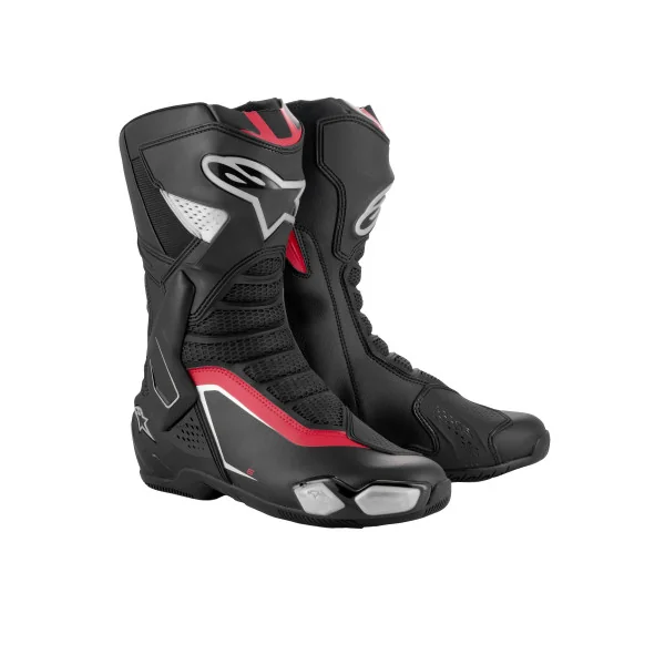 Botas Alpinestars Smx-6 V3 Negro Plata Rojo |2223025-199|