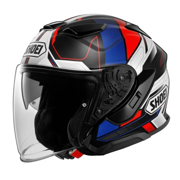 Casco Shoei J-Cruise 3 Whizzy Negro Azul Rojo |CSJC310102|