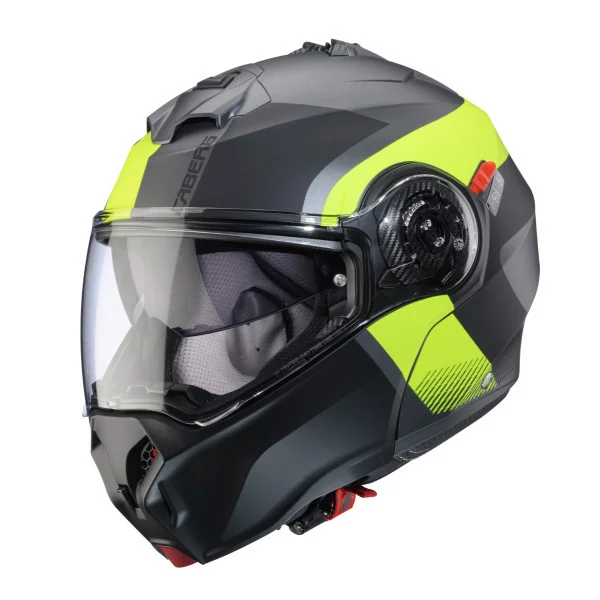 Casco Caberg Duke Evo Indy Metal Mate Amarillo Fluor Negro |C0KD60L1|
