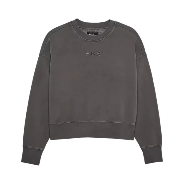 Sudadera Fox Mujer Wordmark Oversized Crew Gris |33140-052|