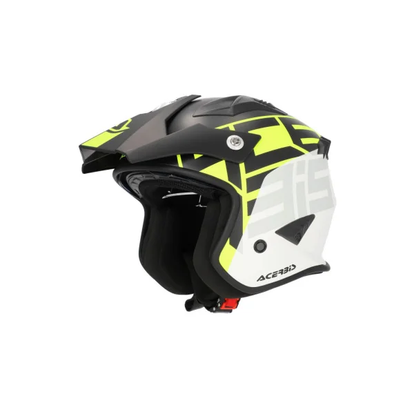Casco Acerbis Jet Aria Graphic Negro Amarillo Fluor |0026602.457|