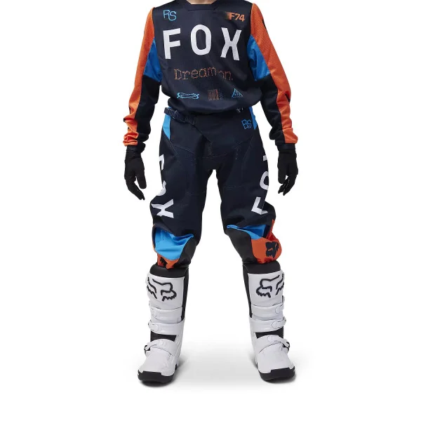 Traje Fox Infantil 180 Race Spec Azul Medianoche
