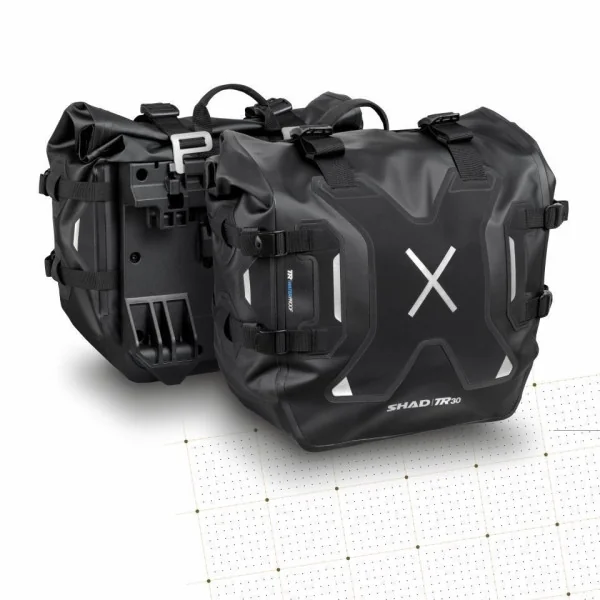 Alforjas Shad Impermeables Terra Tr30 Negro |X0TR30|