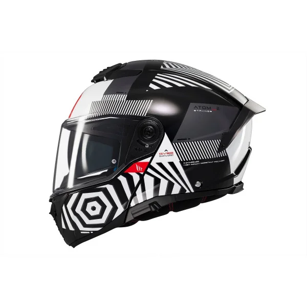 Casco Mt Atom 2 Sv Strange B2 Negro Blanco Brillo |1335C22121|