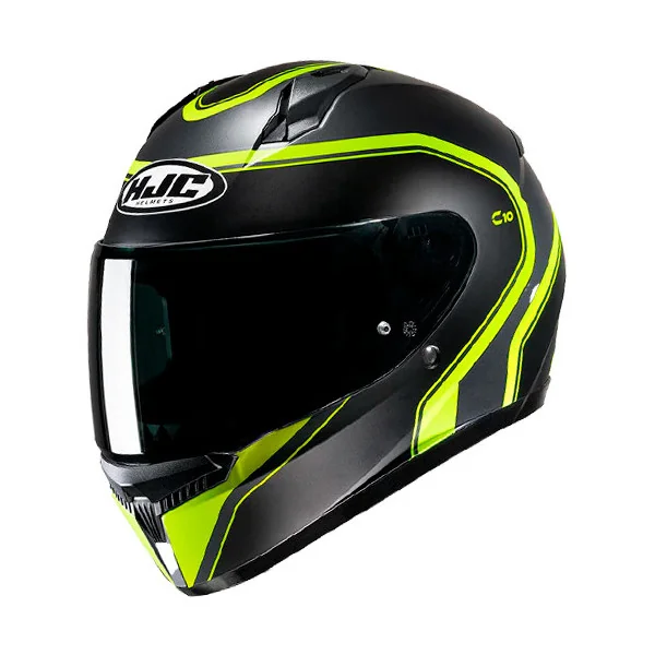 Casco Hjc C10 Elie Negro Amarillo Fluor |10067304|