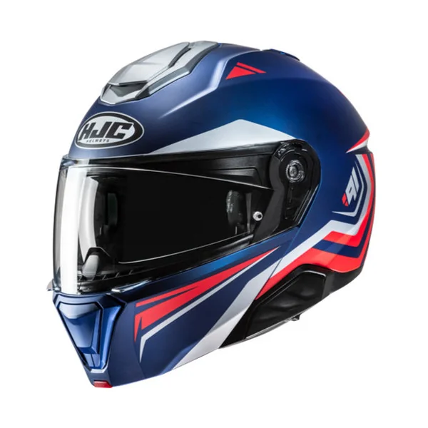 Casco Hjc I91 Tricus Azul Gris Rojo |15462106|