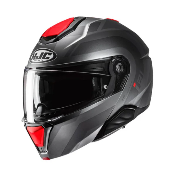 Casco Hjc I91 Arven Gris Rojo |15477106|
