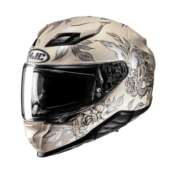 Casco Hjc F71 Eliz Beige Gris |15937906|