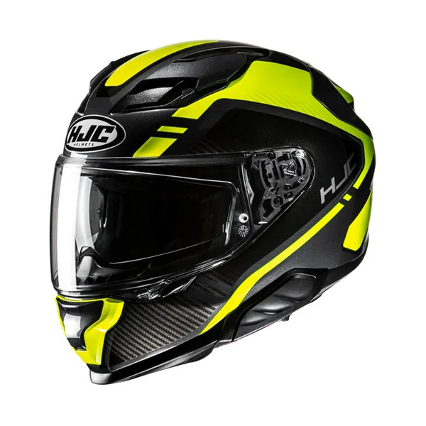 Casco Hjc F71 Tozz Negro Amarillo Fluor |15990306|