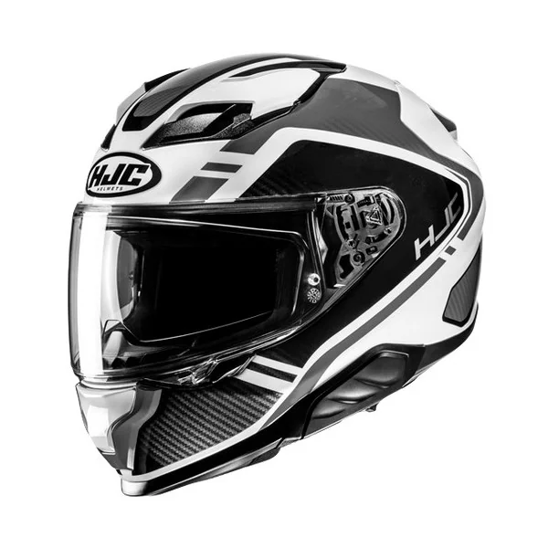 Casco Hjc F71 Tozz Negro Blanco Gris |15990506|