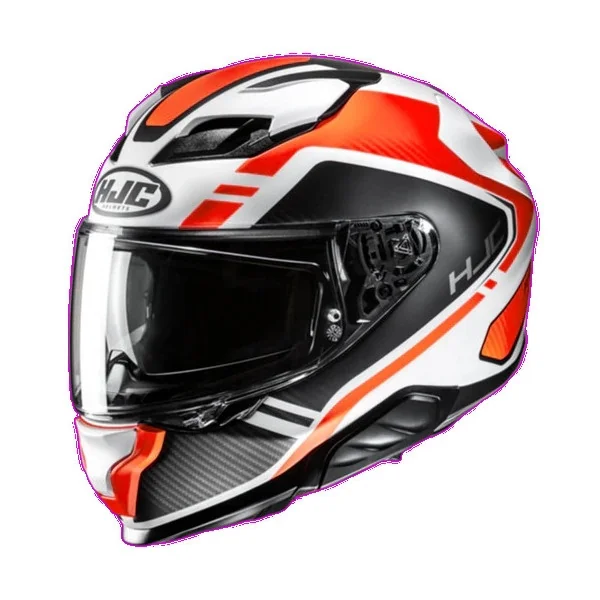 Casco Hjc F71 Tozz Negro Blanco Naranja |15997606|