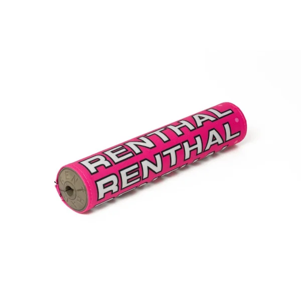 Almohadilla De Manillar Renthal Vintage Sx (10in) Rosa Blanco |P356|