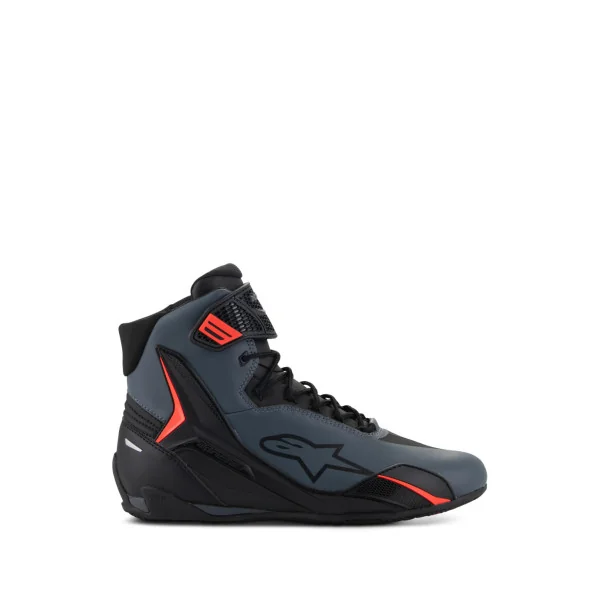 Zapatillas Alpinestars Faster-4 Negro Gris Rojo Fluor |2510425-1130|
