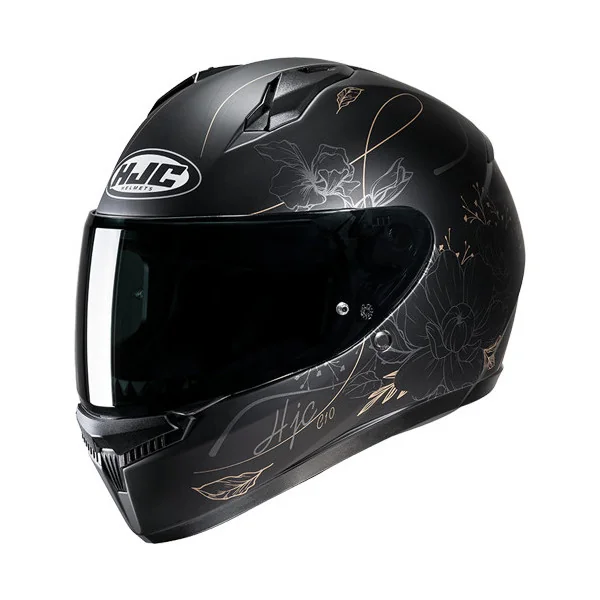 Casco Hjc Infantil C10 Epik Negro Gris Dorado |10077904|