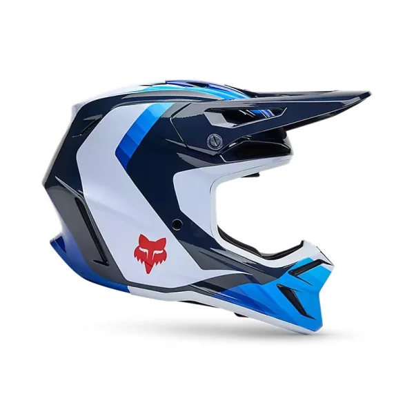 Casco Fox V3 Fade Blanco Azul |33529-059|