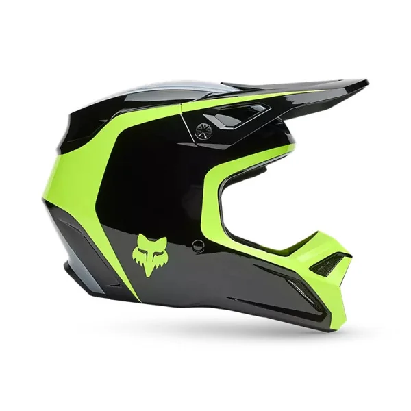 Casco Fox V1 Flow Negro Amarillo |33701-019|