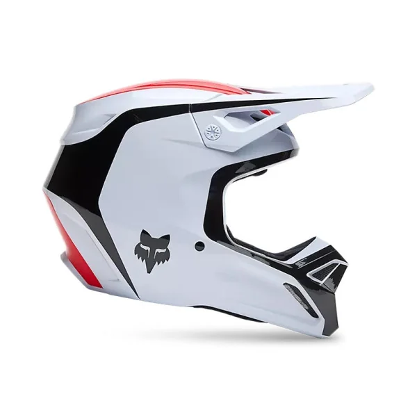Casco Fox V1 Flow Blanco Rojo |33701-077|