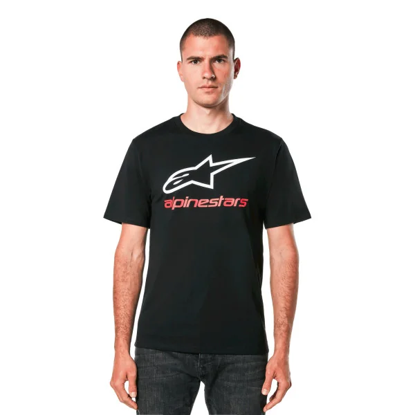 Camiseta Alpinestars Always 2.0 Csf Negro Blanco Rojo |1214-73106-1232|