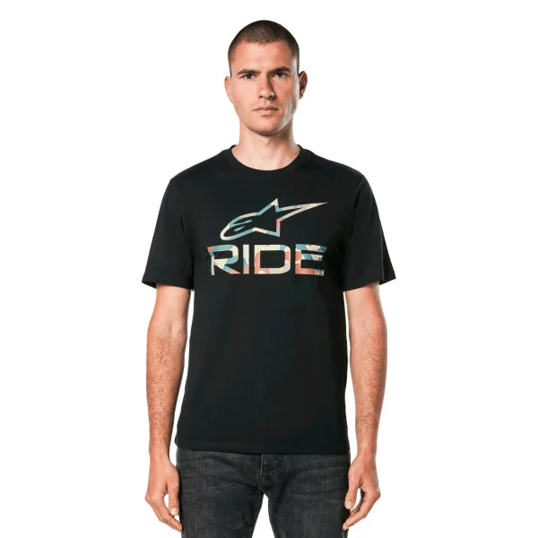 Camiseta Alpinestars Ride 4.0 Camo Csf Negro |1214-73114-10|