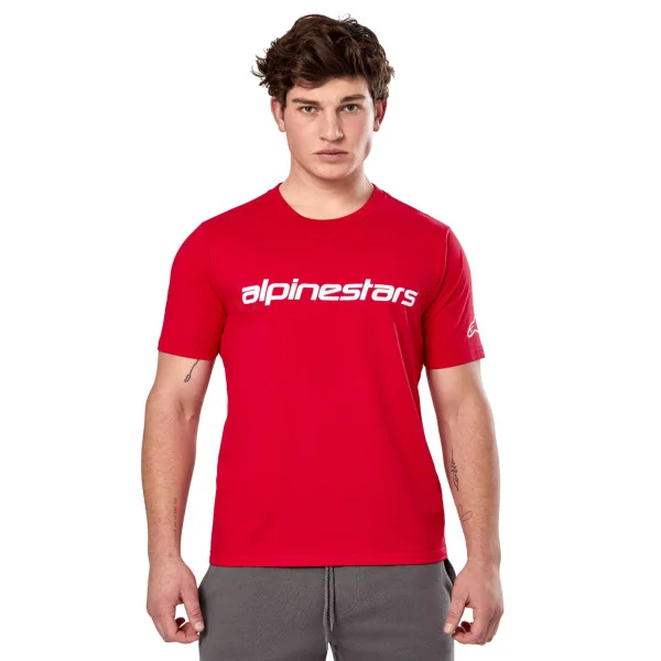 Camiseta Alpinestars Linear Wordmark 2.0 Csf Rojo Blanco |1214-73110-3020|