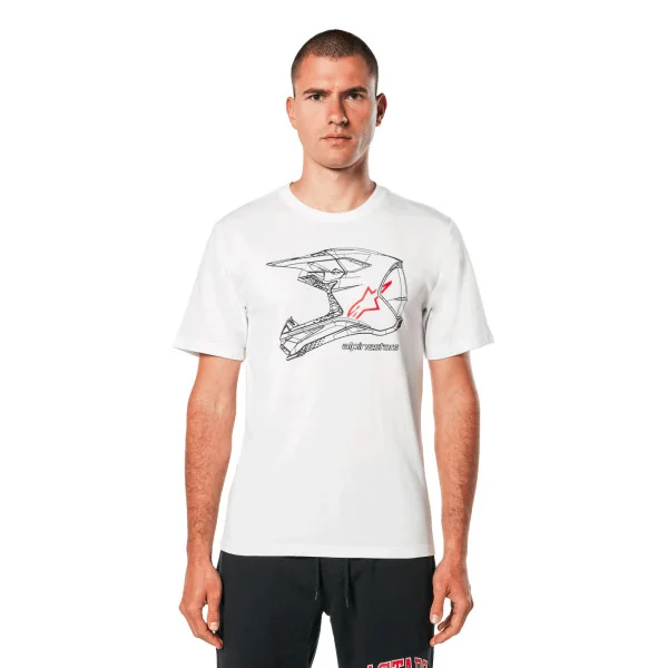Camiseta Alpinestars Mx Helmet Csf Blanco |1214-73116-20|