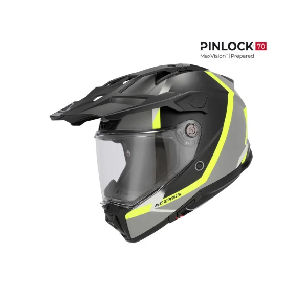 Casco Acerbis Attack Negro Amarillo Fluor |0026630.457|