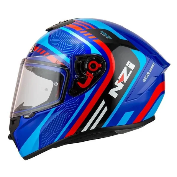 Casco NZI Trendy 2 Connected Dark Azul Rojo |150346A895|
