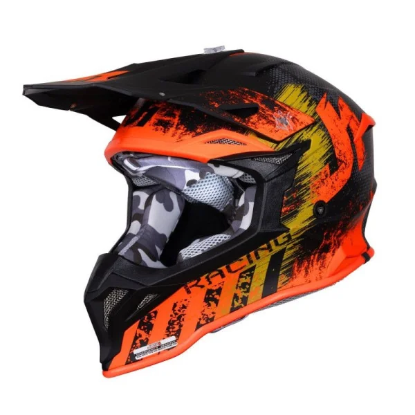 Casco Just1 J-39 Storm Negro Naranja |60600402510090|
