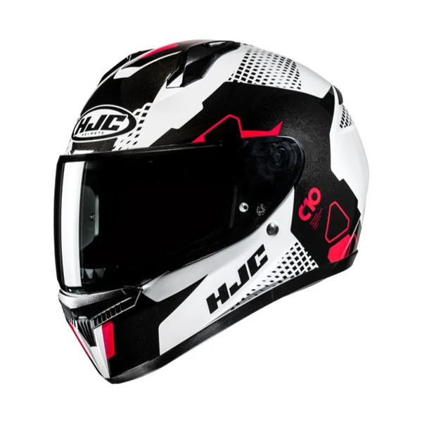 Casco Hjc Infantil C10 Aspa Blanco Negro Rojo |10170106|
