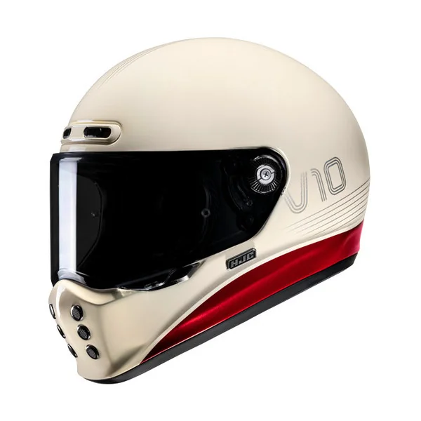 Casco Hjc V10 Tami Crema Rojo |10410106|